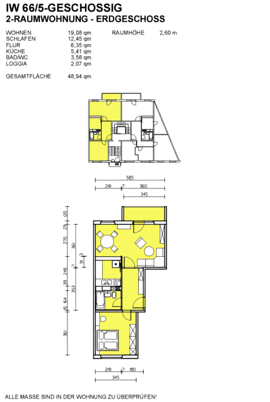Schöne 2 Zimmerwohnung im Erdgeschoß mit Balkon! - Foto 3