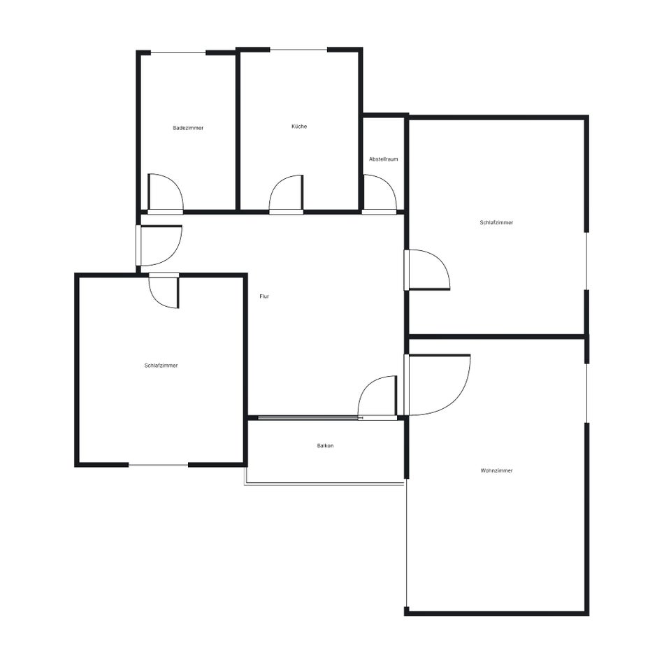 Moderne 3-Zimmer-Wohnung mit Balkon - Foto 5