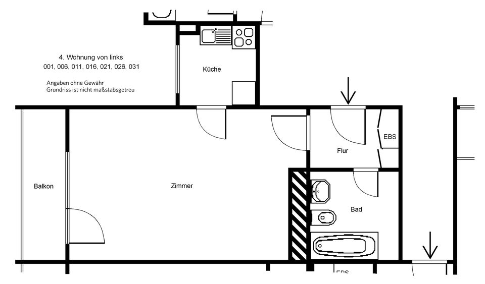 Modernisierte 1 Zimmerwohnung mit Balkon - Foto 1