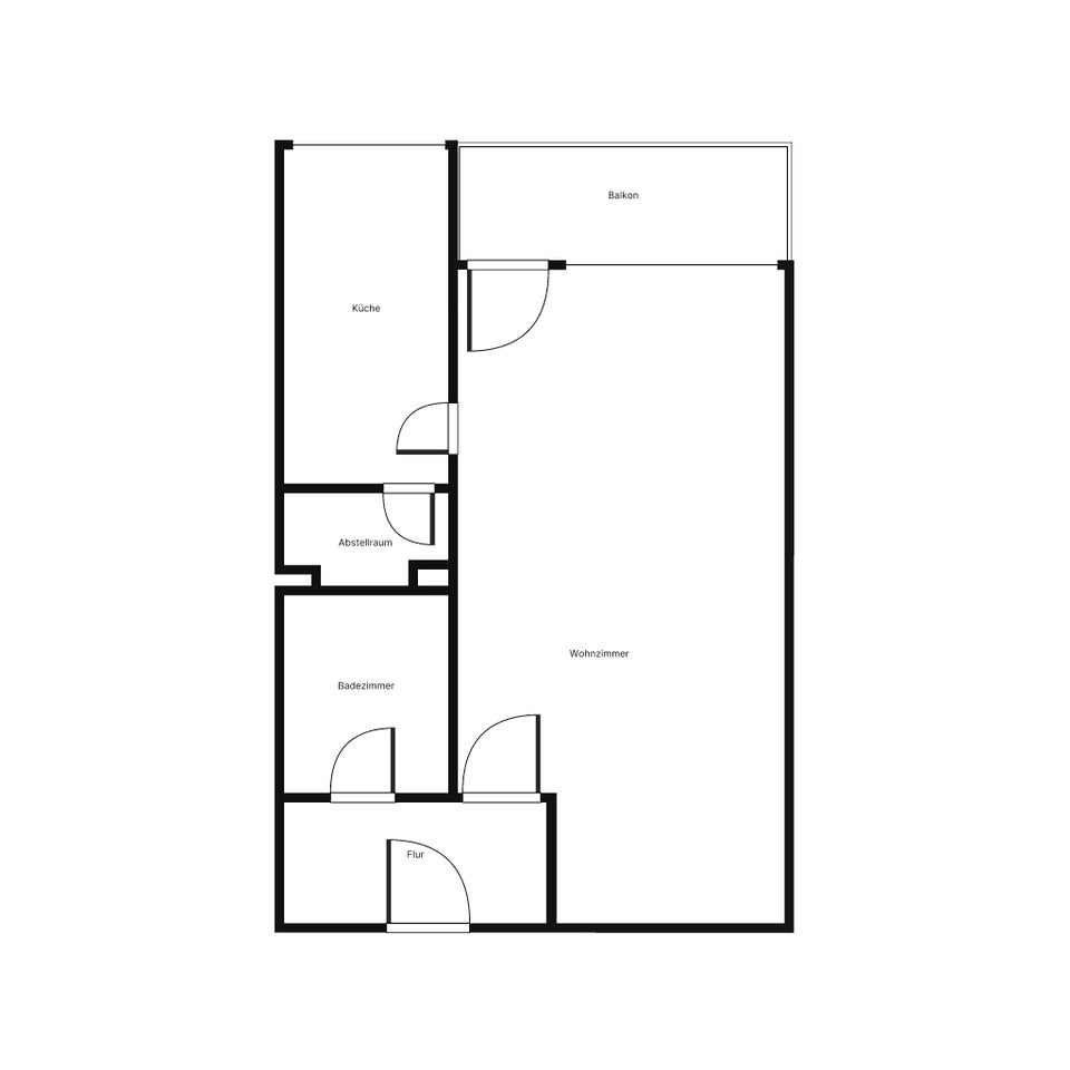 Frisch sanierte 1-Zimmer-Wohnung mit Balkon - Foto 3