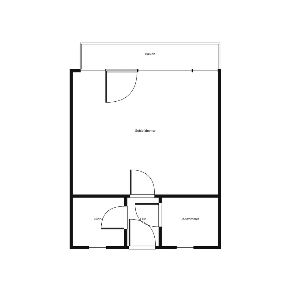 Sanierte 1-Zimmer-Single-Wohnung mit Balkon - Foto 4
