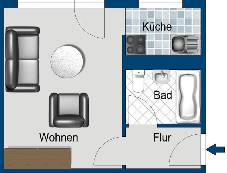 Kleine, feine 1-Zimmerwohnung für Sie! - Foto 3