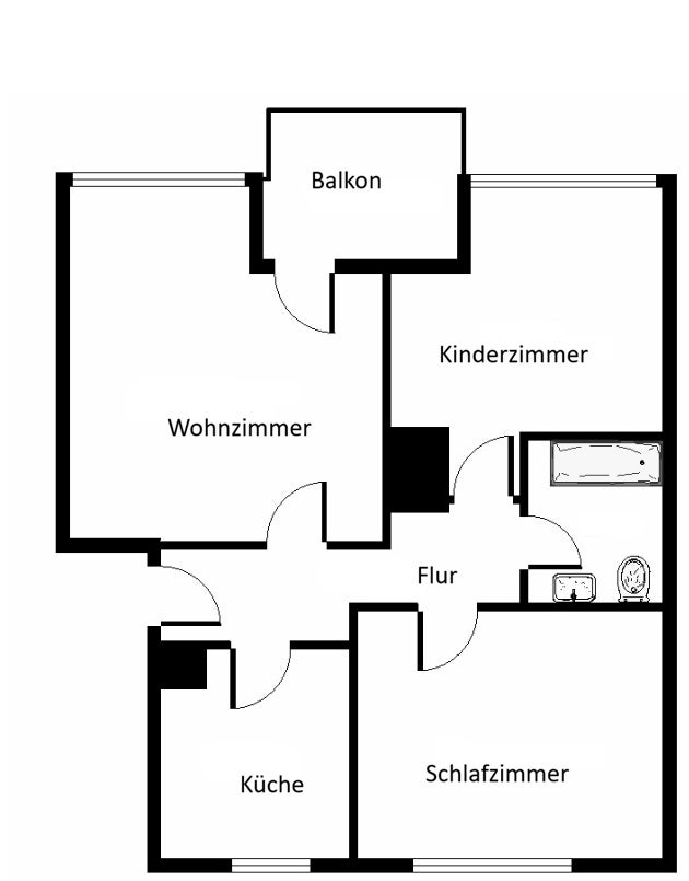 Hier findet jeder seinen Platz: 3-Zimmer-Citywohnung - Photo 3