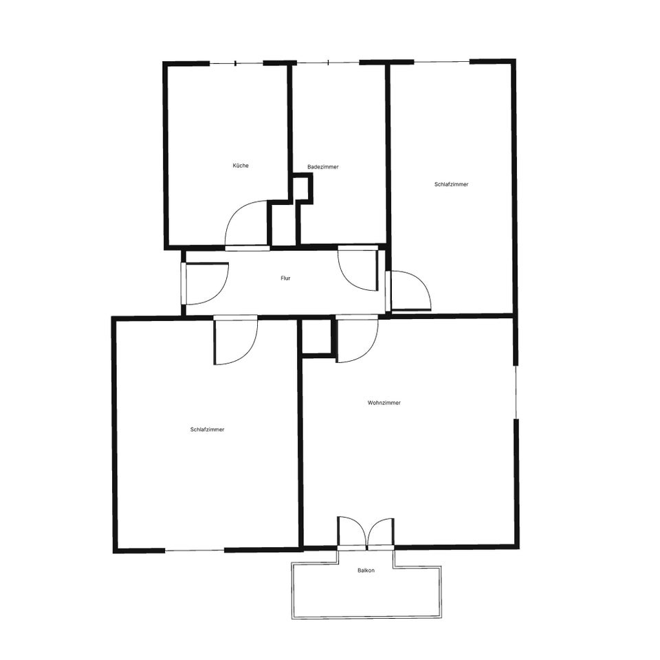 Sanierte 3-Zimmer-Wohnung mit EBK - Foto 3