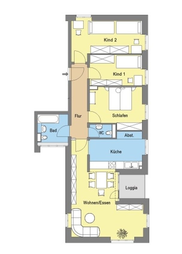 Familien aufgepasst: 4-Zimmerwohnung im 2. Obergeschoss - Foto 3