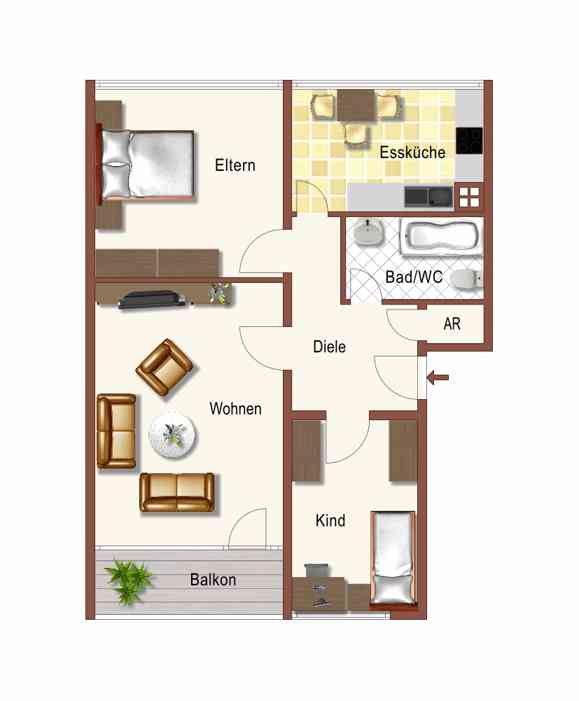 Endlich Zuhause: geräumige 3,5-Zimmer-Wohnung - Foto 4