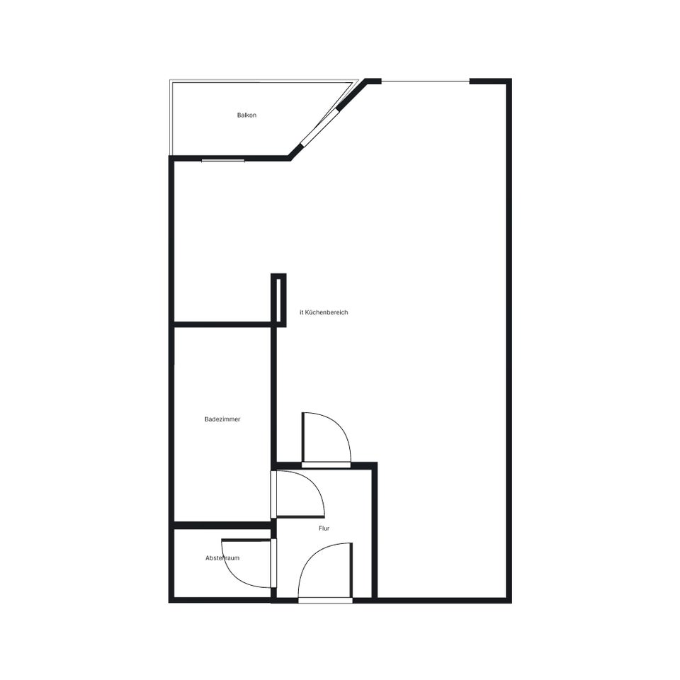 Klein aber fein: renovierte 1-Zimmer Wohnung mit EBK - Foto 2