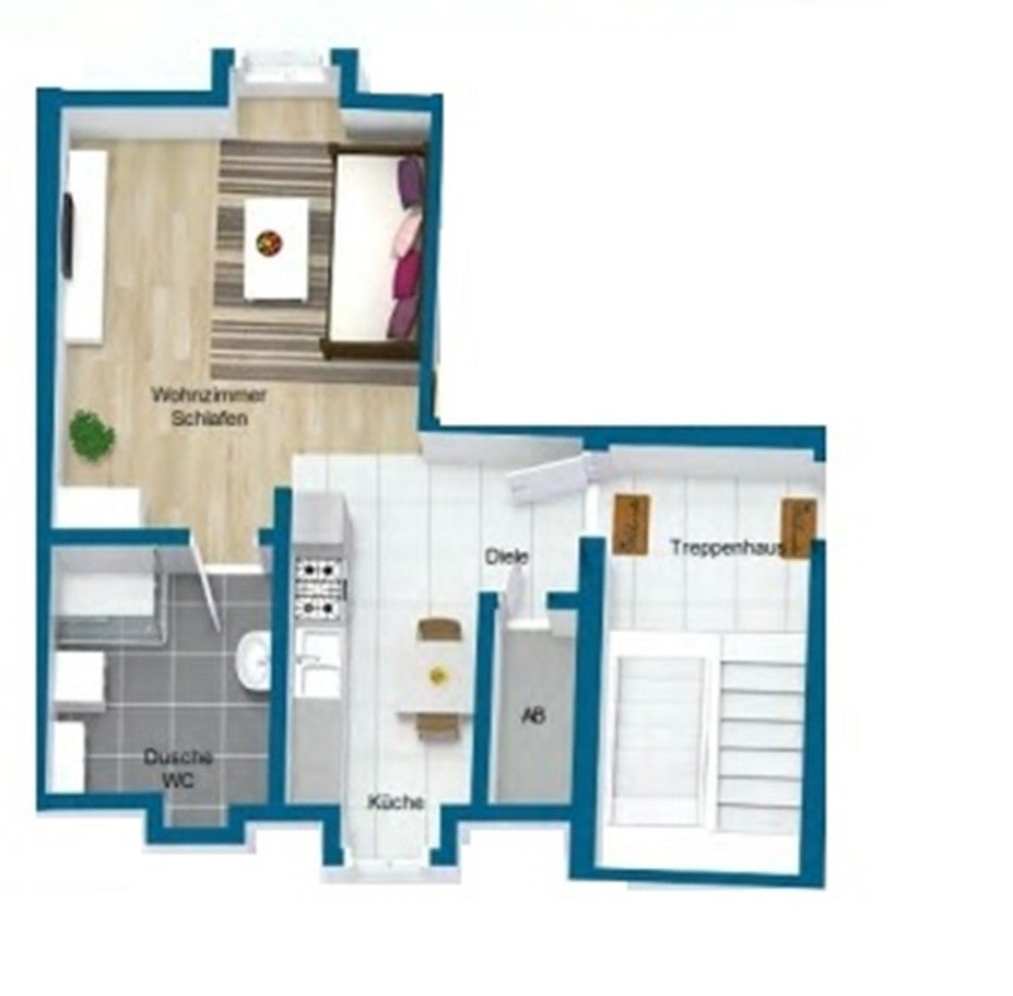 Perfekt für mich: helle 1-Zimmer-Dachgeschosswohnung - Foto 5