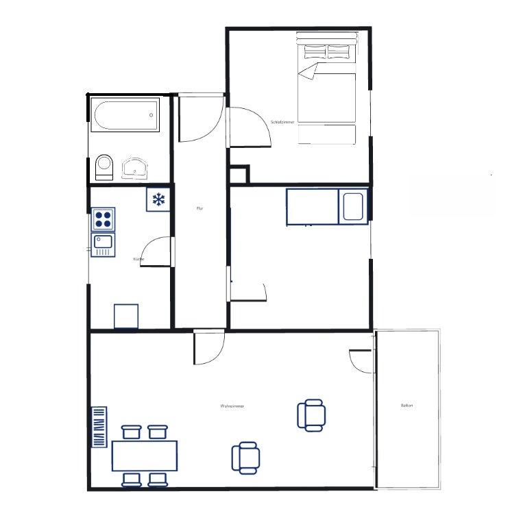 Renovierte 3-Zimmer Wohnung im Hochparterre mit Balkon - Photo 1