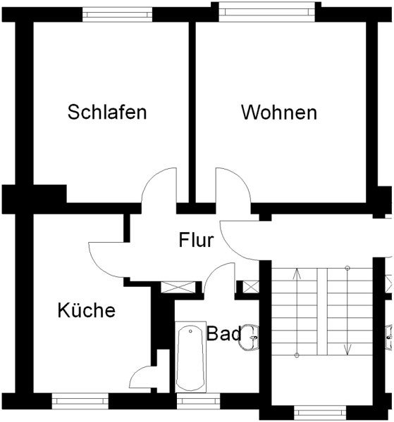 Moderne 2-Zimmer-Wohnung mit Tageslichtbad und Balkon - Foto 4