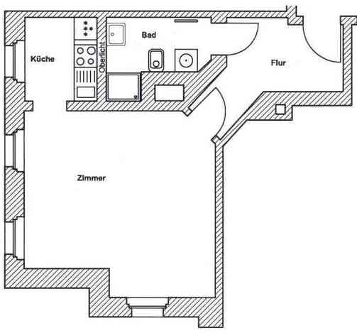 So macht wohnen Spaß: praktische 1-Zimmer-Single-Wohnung - Foto 1
