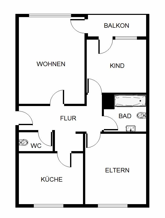 Saniert 4 Zimmer Familienwohnung - Photo 1