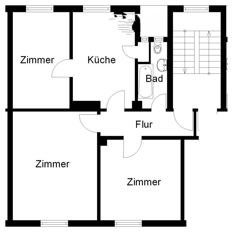 Frisch renovierte 3-Zimmer-Wohnung in zentraler Lage! - Foto 3