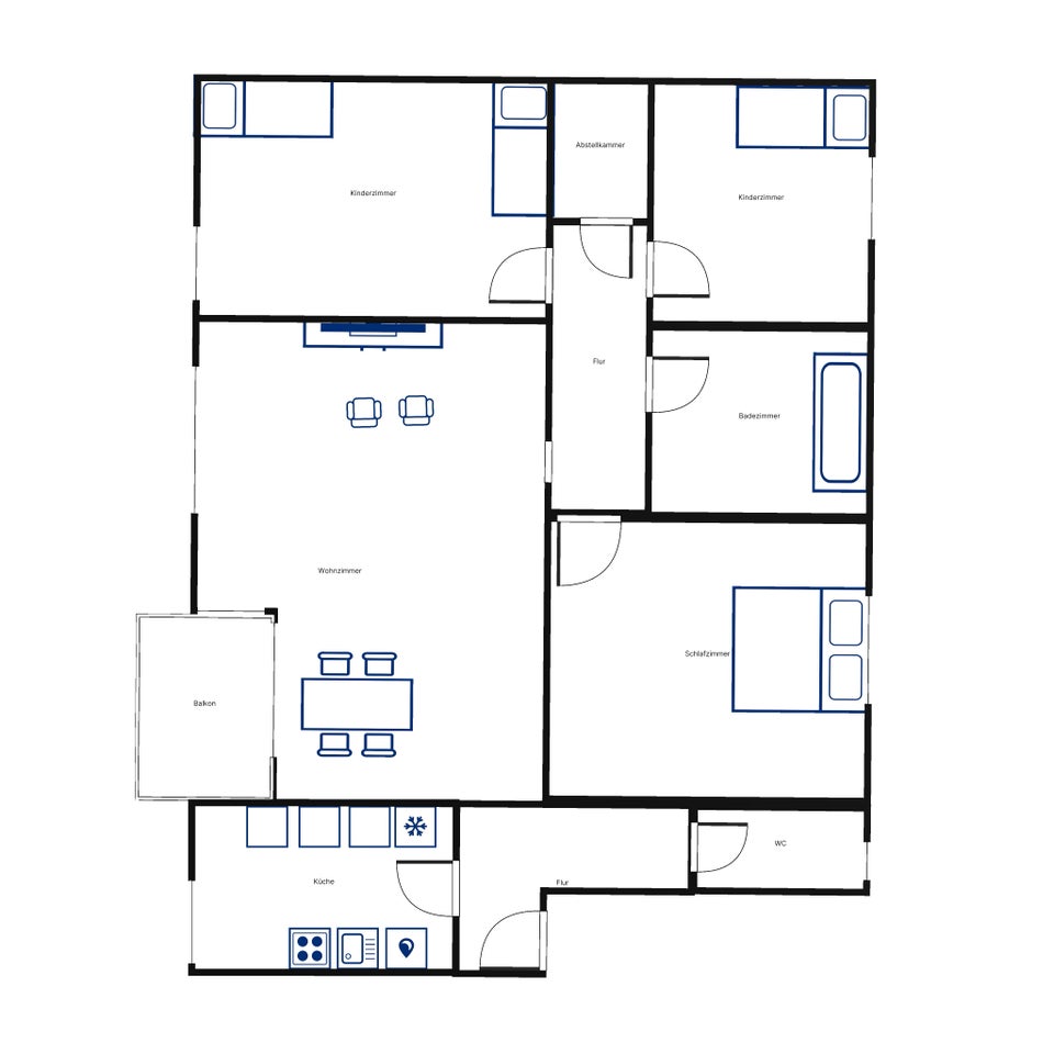 Einziehen und wohlfühlen: Moderne 4,5-Zimmer-Wohnung mit Balkon - Foto 4