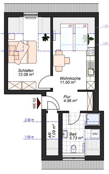 Hier fühlen Sie sich wohl: ideale 1-Zi.-Wohnung mit Ausblick - Foto 2