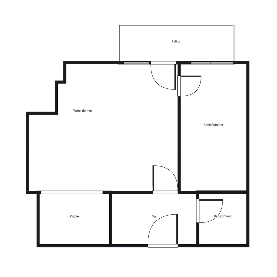 1,5-Zimmer-Wohnung mit Balkon und Einbauküche - Foto 4