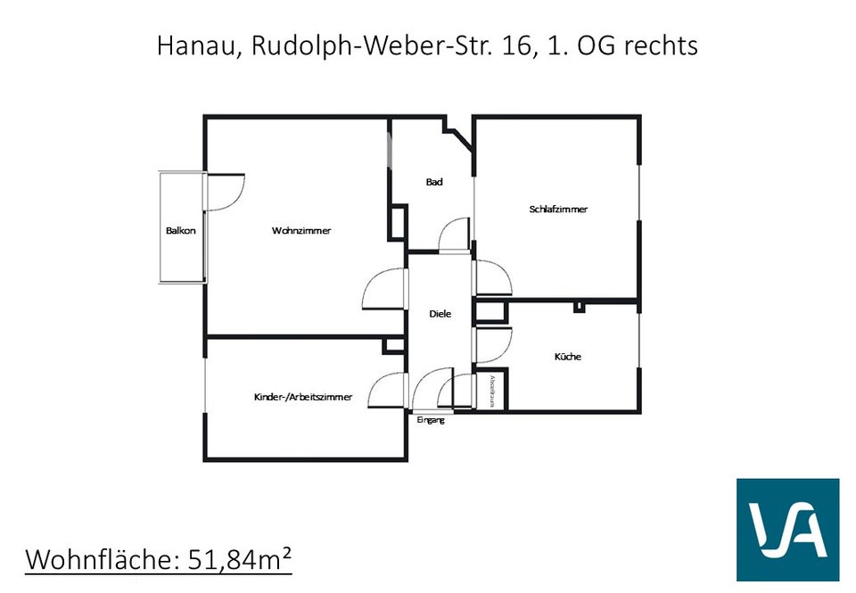 Schöne 3-Zimmer-Wohnung mit Balkon in Hanau-Großauheim zu vermieten - Foto 3