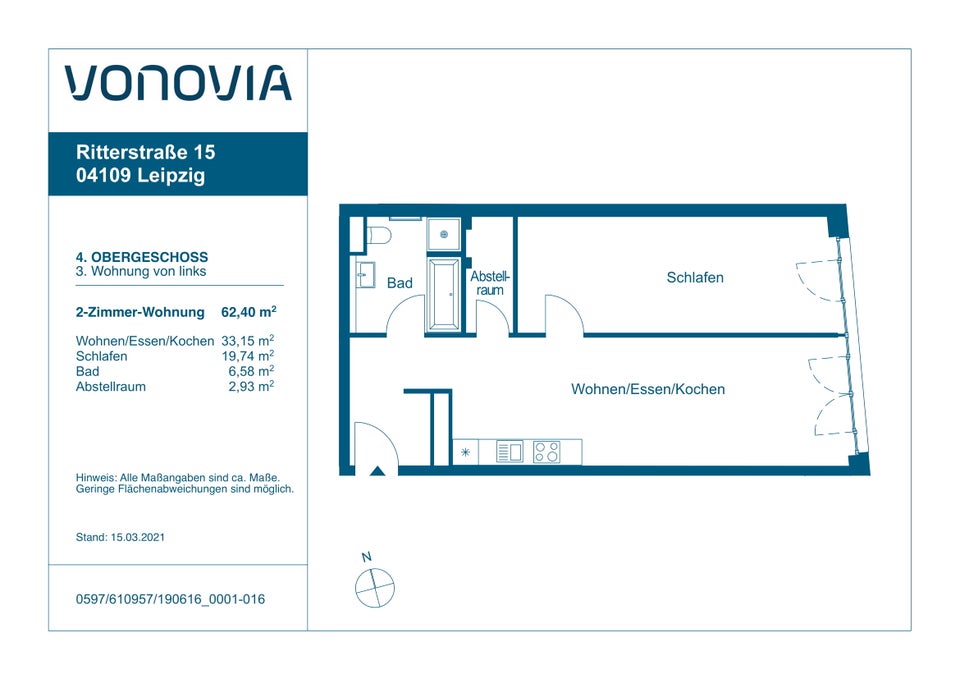 exklusive 2-Zimmer-Wohnung im Herzen der City-Fußbodenheizung- Parkett-Aufzug - Foto 4