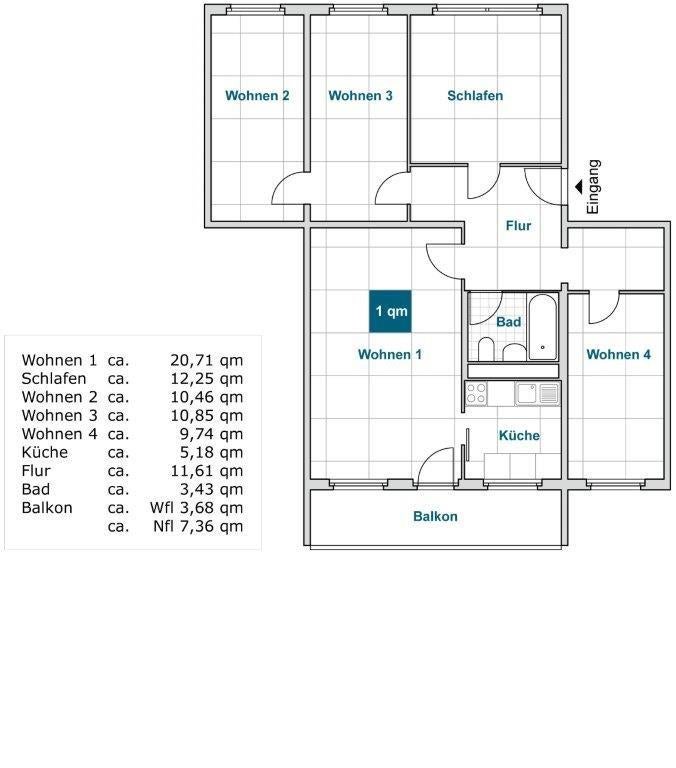 Ein Zuhause für alle: 5-Zimmerwohnung in oberster Etage mit Aufzug! - Foto 5