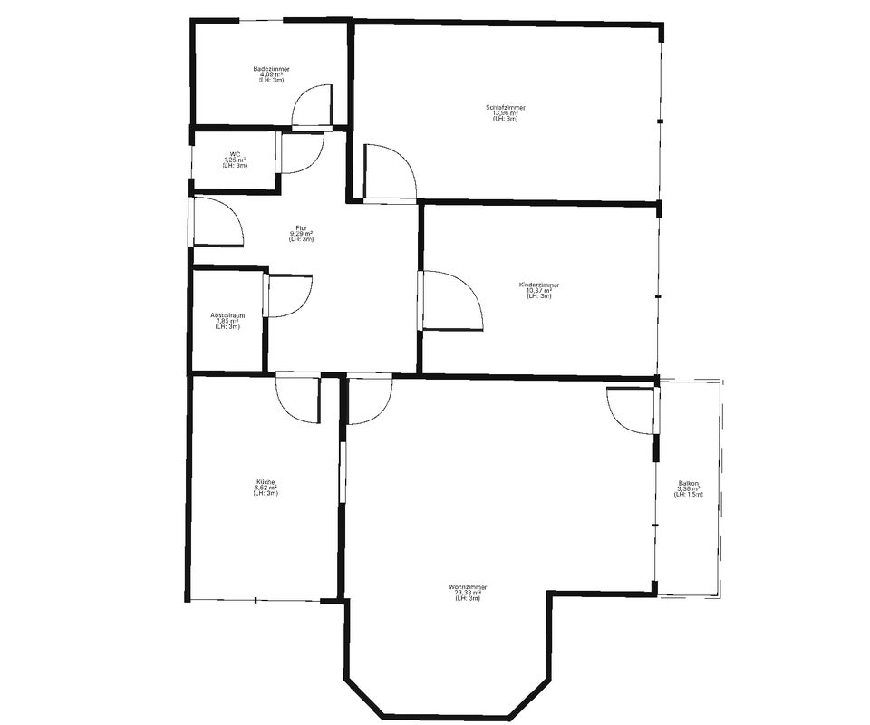 Teilsanierte 3-Zimmer-Wohnung mit Tageslichtbad und Balkon - Photo 4