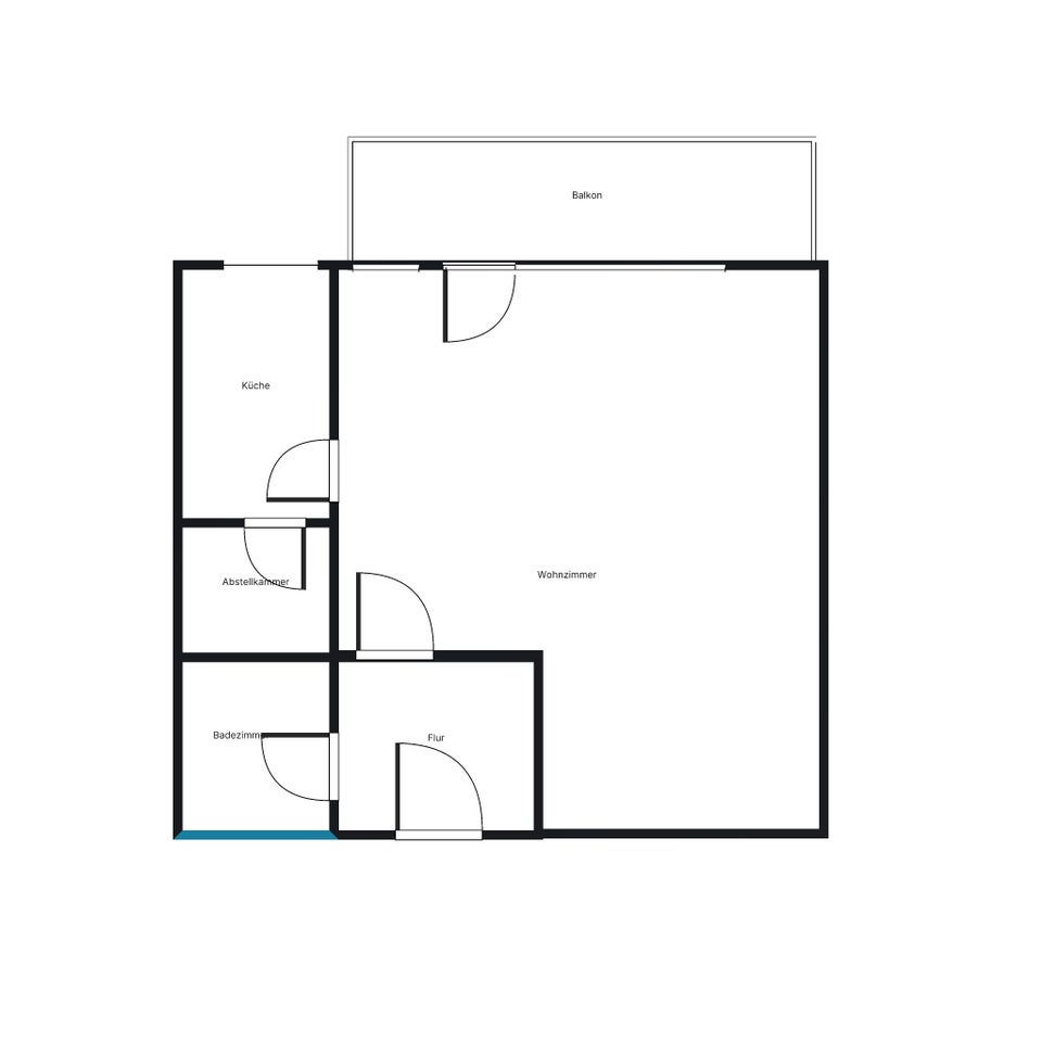 Frisch renoviert in Freimann: Helle 1-Zimmer-Wohnung mit Balkon und Einbauküche - Foto 4