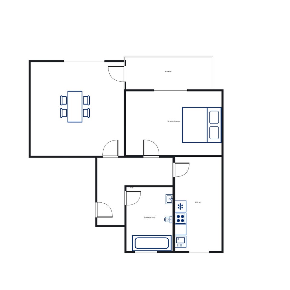 Jetzt zugreifen - gut geschnittene 2-Zimmer-Wohnung mit Balkon - Photo 5