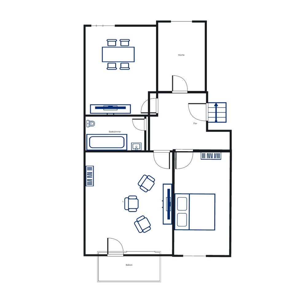 Frisch renovierte 3-Zimmer-Wohnung mit Balkon (ca. 70,61 m²) sofort bezugsfrei - Foto 2