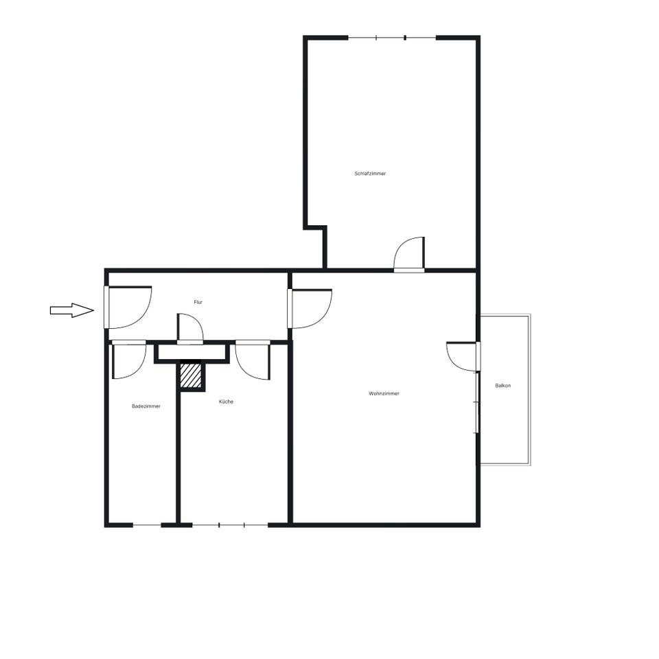 schön geschnittene 2-Zimmer-Wohnung im Herzen des Ziekowkiezes - Photo 4