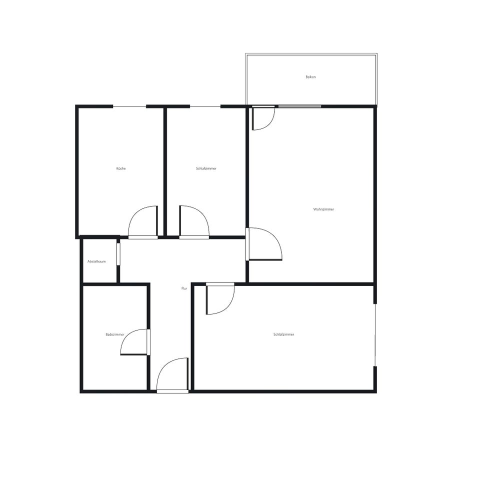 Sanierte 3-Zimmer-Wohnung mit Balkon und durchdachtem Grundriss - Foto 2