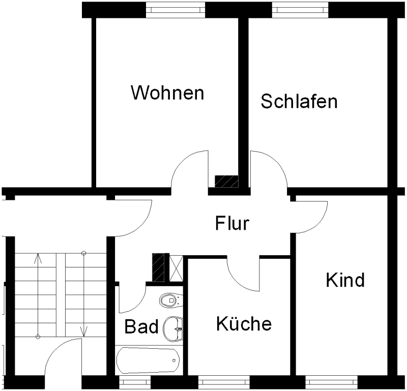 3-Raum-Wohnung im EG frei! - Foto 5
