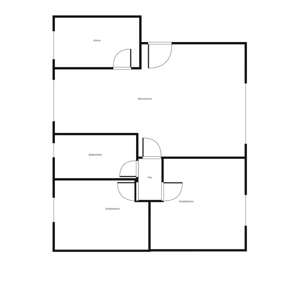 2. OG / 3 Zimmer (frisch saniert) - Foto 5