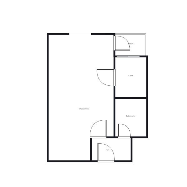 Ab sofort: 1-Zimmer-Wohnung mit Balkon in der nähe des Flughafens - Foto 4