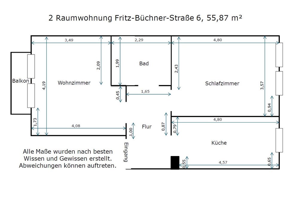 2-Zimmer-Wohnung in der Johannesvorstadt - Foto 1