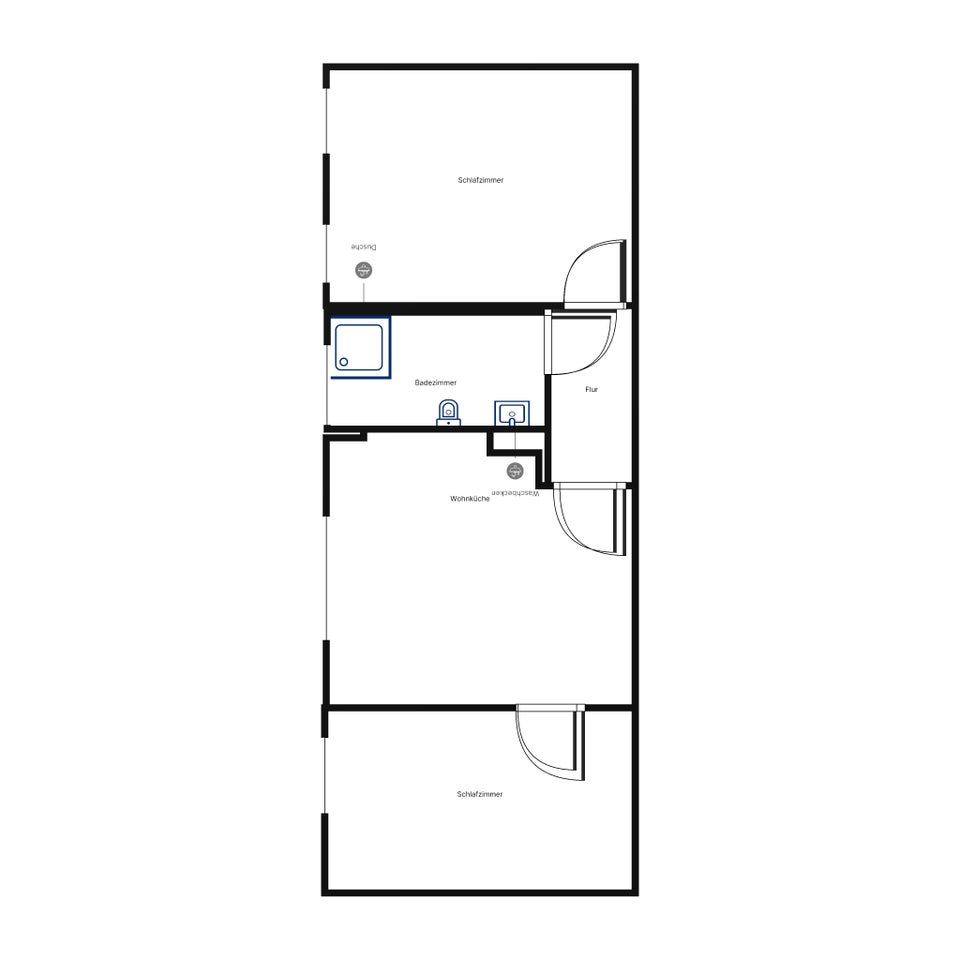 zentrale 2-Zimmer-Wohnung mit modernisiertem Duschbad - Photo 2