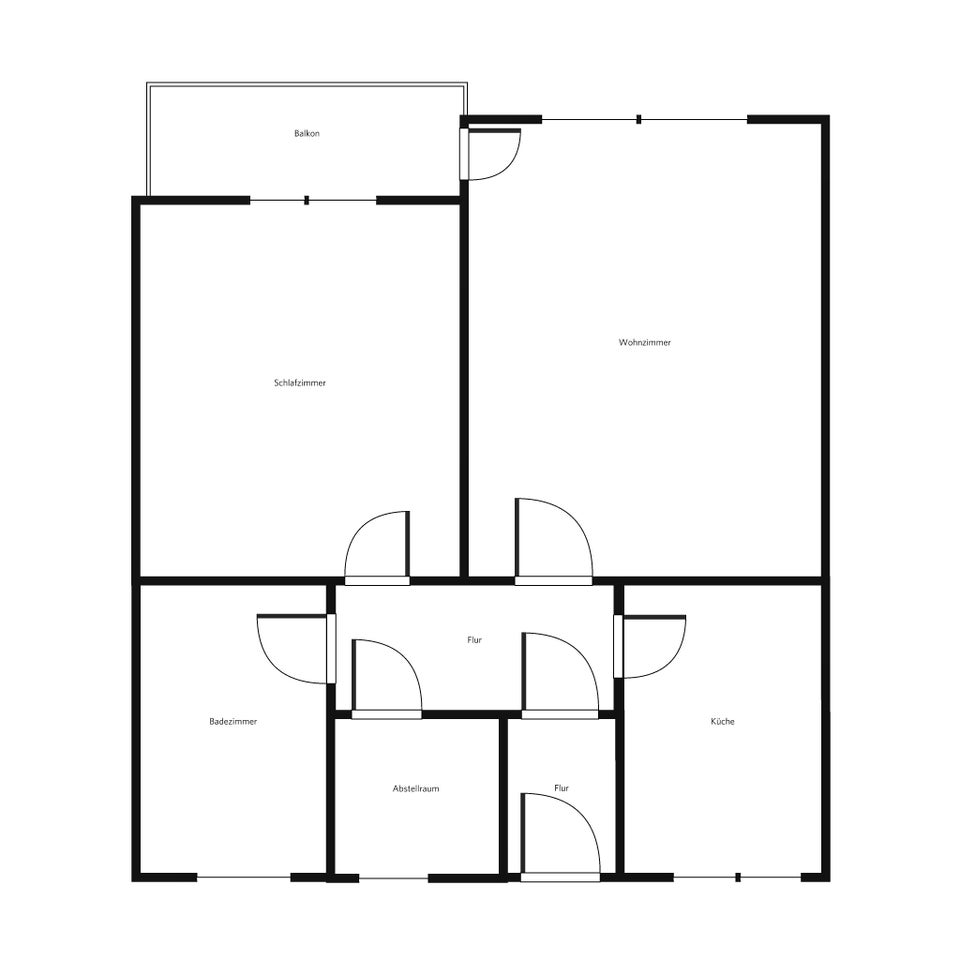 Hoch hinaus - sanierte und renovierte 2-Zimmer-Wohnung mit Balkon - Foto 4