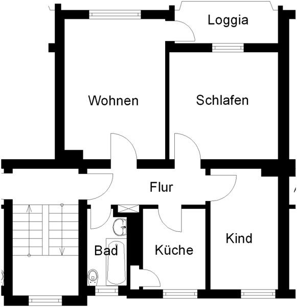 Modernisierte 3-Zimmer-Wohnung mit Balkon - Foto 3