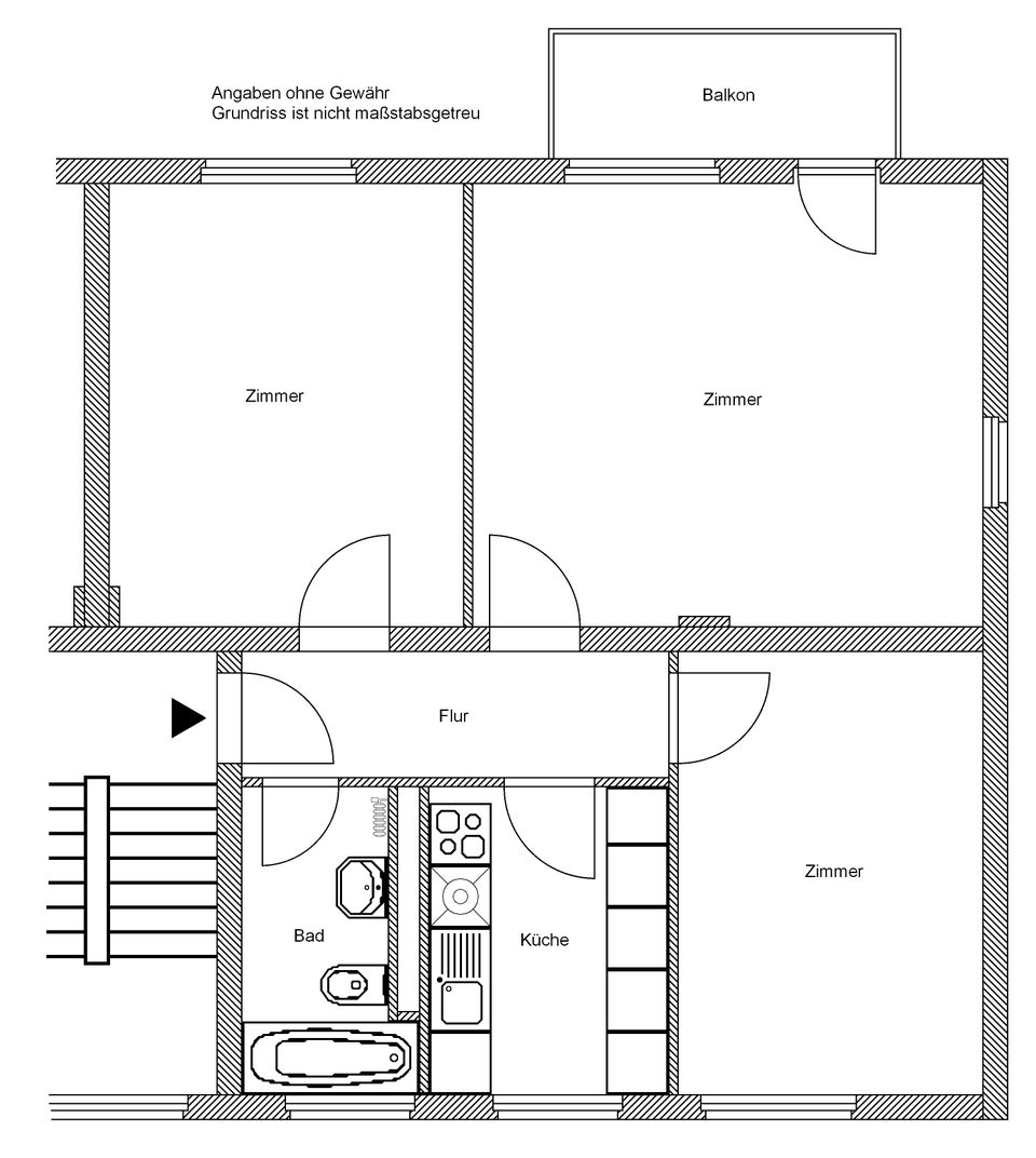 Top Lage! Renovierte 3-Zimmer Wohnung in Frankfurt-Dornbusch - Foto 4