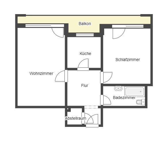 Ideal für Pendler, Singles oder junge Paare! 2 Zimmer Wohnung mit Balkon - Foto 4