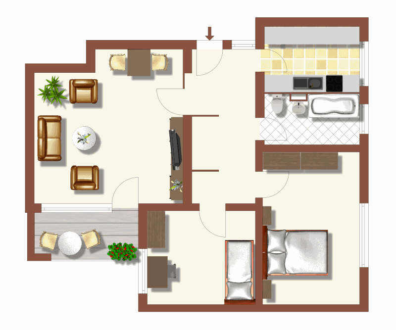 schöne 3-Zimmer-Wohnung mit Balkon - Foto 5