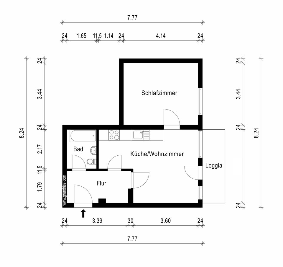 Helle 2-Zimmer-Wohnung mit Balkon in Jena-Lobeda! - Foto 2