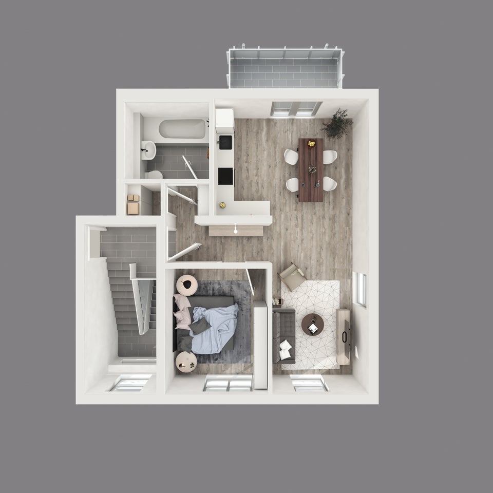 Hier lässt es sich aushalten: 2-Zi.- Citywohnung - Foto 1