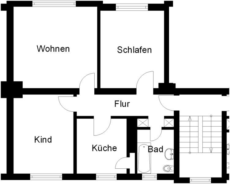 Perfekt für uns - schicke 3-Zimmer-Wohnung mit Tageslichtbad und Balkon - Photo 4