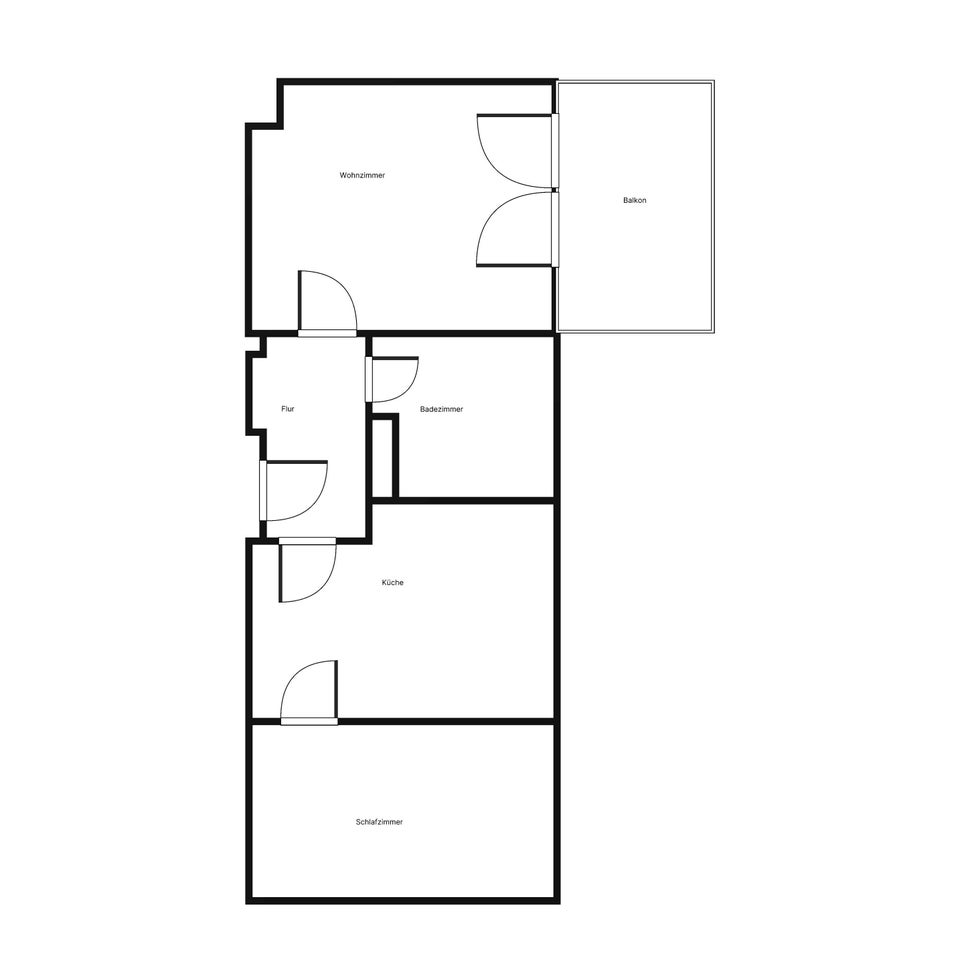 Perfekt für Sie: moderne 2-Zimmer-Wohnung mit Balkon - Foto 1