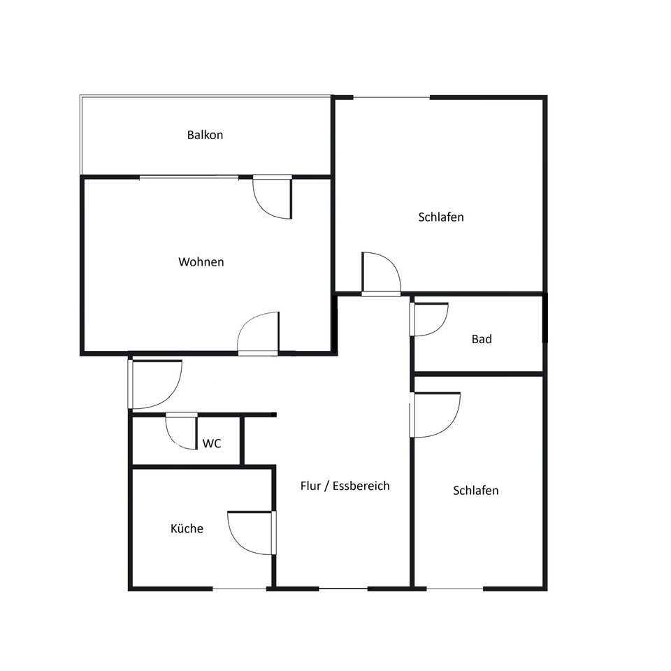 Rundum saniert: 3-Zimmer-Wohnung mit Balkon - Foto 5