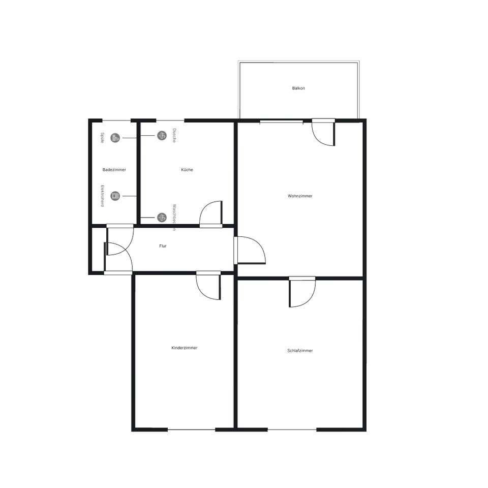 Schöne EG-Wohnung mit Balkon frei, ideal im Alter oder als kleine Familie! - Foto 3