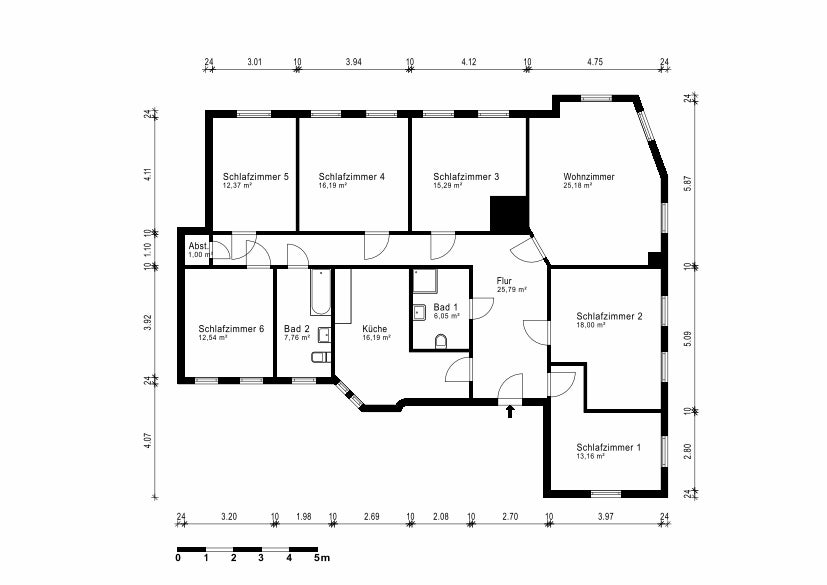 Große 7-Zimmer-Wohnung - Photo 1