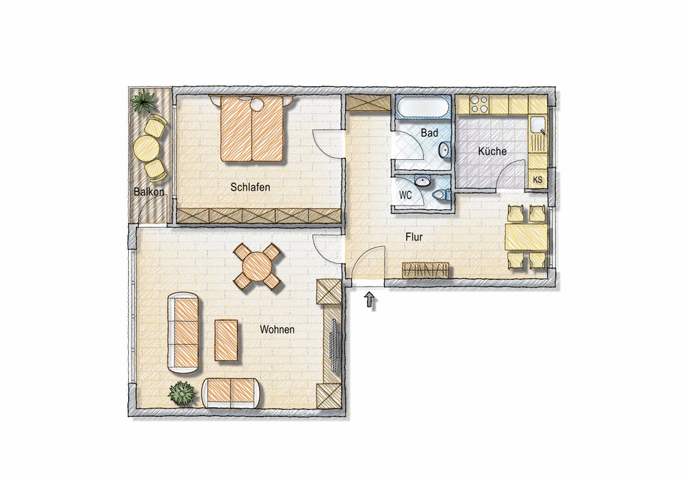 Attraktiv! Ansprechende 2-Zimmer-Wohnung - Photo 5